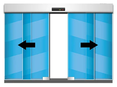 ประตูบานเปลือยอัตโนมัติ Frameless Glass ดีไซน์โมเดิร์น