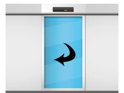 ประตูบานสวิงอัตโนมัติ รองรับรถเข็น เหมาะสำหรับโรงพยาบาล