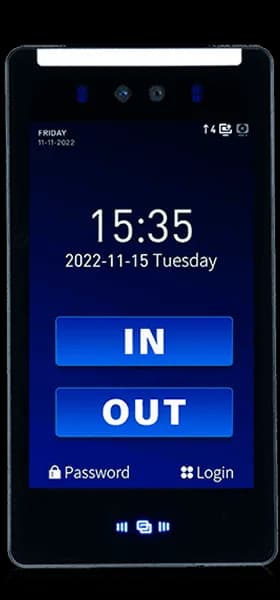 เลือกสถานะก่อนลงเวลา เครื่องสแกนใบหน้า M7 MAX SOLUTION