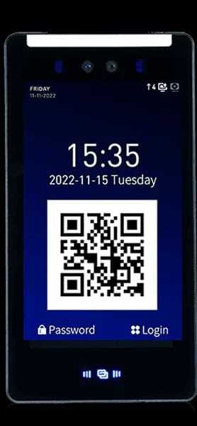 QR Code บนหน้าจอเครื่องสแกนใบหน้า M7 MAX SOLUTION