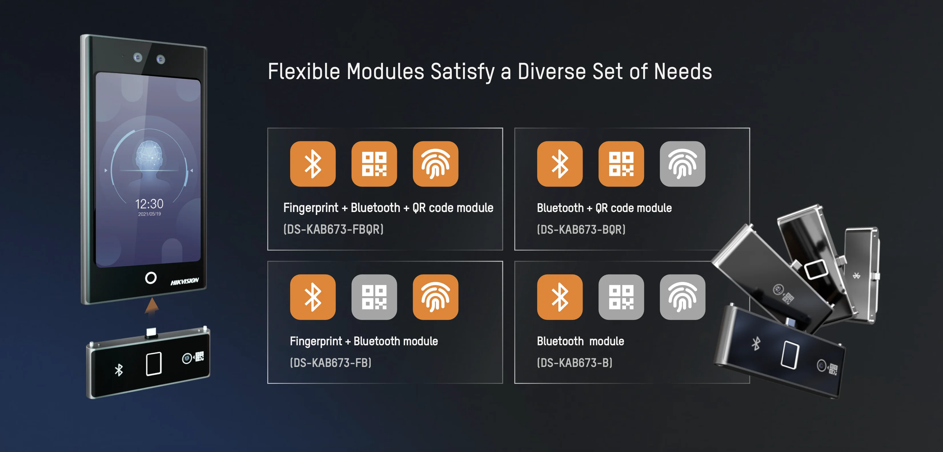 HIKVision U673 Peripheral Module อุปกรณ์เสริม ลายนิ้วมือ Bluetooth QR Code