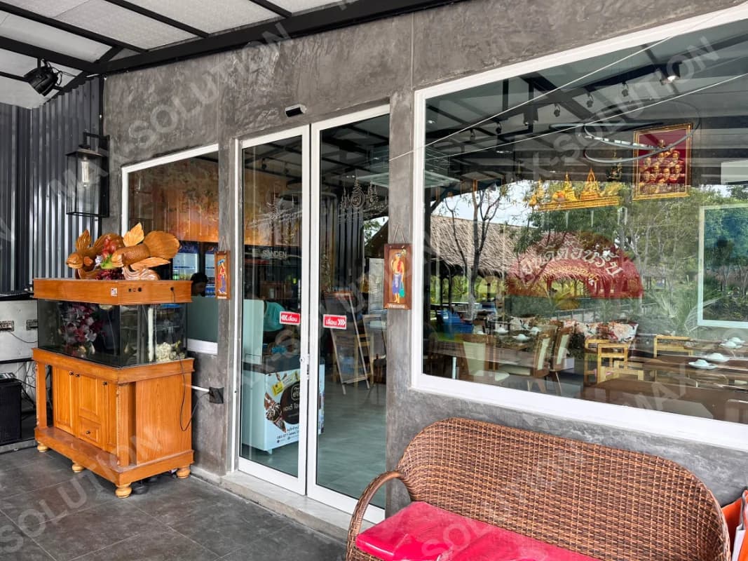 ผลงานติดตั้ง ประตูกระจกอัตโนมัติ DORMAKABA บ้านสวนคุณย่า กรุงเทพฯ | MAX-SOLUTION