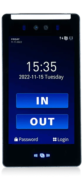 เลือกสถานะก่อนลงเวลา เครื่องสแกนใบหน้า M7 MAX SOLUTION