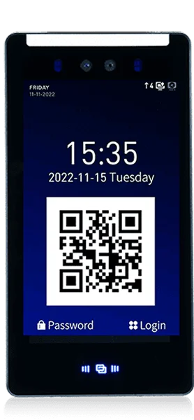 QR Code บนหน้าจอเครื่องสแกนใบหน้า M7 MAX SOLUTION
