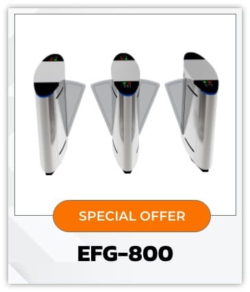 EFG800-ประตูกั้นไฟฟ้าแบบปีกผีเสื้อ-Flap Gate